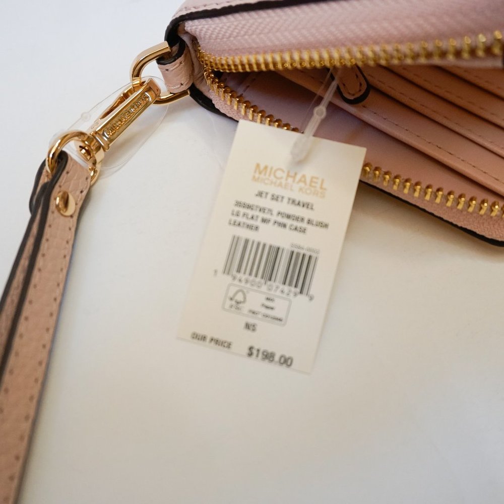 Michael Kors Chain Xbody + Wristlet Vanilla Pink - Picture 16 of 16